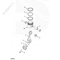Кольцо поршневое STD компрессионное верхнее ISBe, ISDe (3971297)