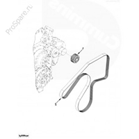 Ремень 8PK1525 привода ISBe (3911571)