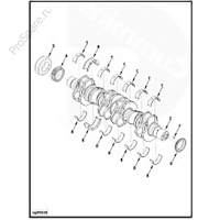 Вкладыш к/в коренной верхний 0.50 ISBe (3929018)