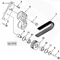 Ролик промежуточный ремня EQB (4990584)